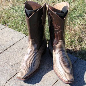 Atitlan men's armadillo cowboy boots, size 9.5 D